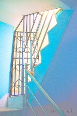 chhongbas-stairway in the home of our remarkable guide in Kathmandu