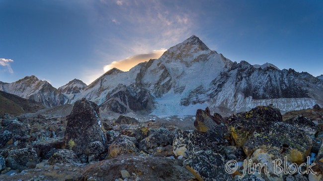 NPL-57497-Nuptse-with-tip-of-Everest-at-dawn-from-Lobuche--Pan-(4)
