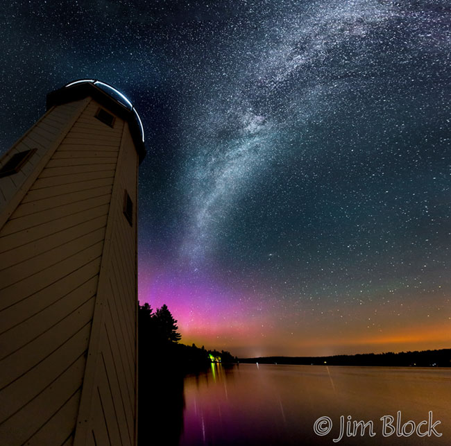 Northern Lights with the Milky Way