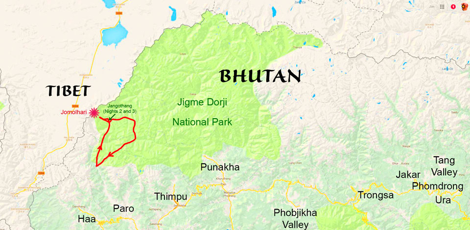 Bhutan-Map-NW-areas-we-visited