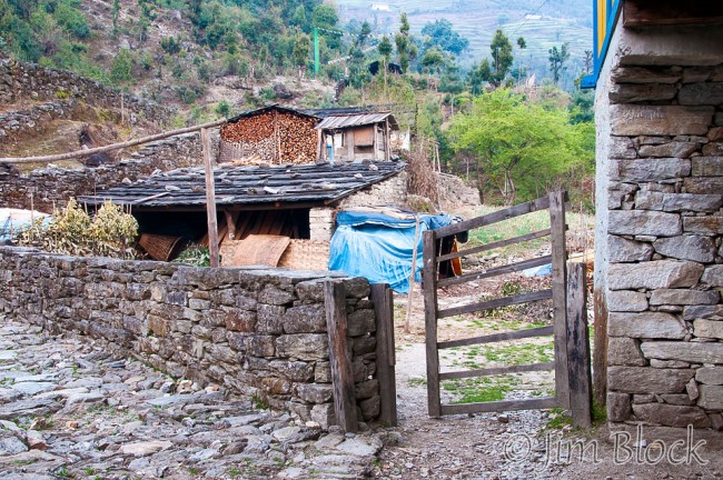 Maila Rai's home.  The corner of Chhongba's home is seen on the right.