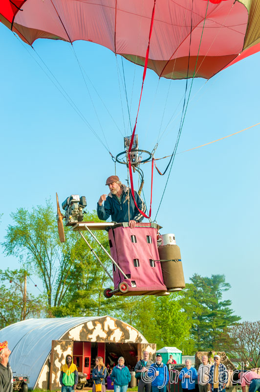 Brian Borland and Experimental Balloons at Post Mills